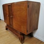 Vintage Art Deco Buffetkast, Dressoir, Wandkast Jules Leleu thumbnail 8