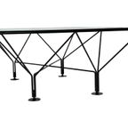 Vintage Salontafel Paolo Piva Stijl Met Rookglas 80's Design thumbnail 21