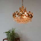 Retro Vintage Hanglamp Hollywoodregency Jaren 60 Goud Kleur thumbnail 4