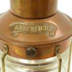 Kleine Scheepslamp Ankerlicht Nautisch Olielamp Rood Koper 23Cm thumbnail 3
