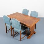 Provenance Oak Dining Set / Eetkamer Set / Eetkamerstoel / Eettafel From 1950’s thumbnail 3