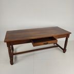 Prachtige Antieke Barley Twist Eettafel – 20E Eeuw thumbnail 4