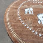 Indisch Houten Tafeltje Met Inlegwerk thumbnail 6