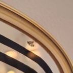 Vintage Organichse Spiegel Wandspiegel Mirror Goud Zwart thumbnail 5