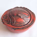 Takaoka Shikki Lacquerware Seabream Bonbonniere Box, Japan 1920S thumbnail 3