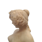 Italiaans Albasten Beeld Van Een Naakte Vrouw, Circa 1900 thumbnail 6