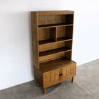 Brutalist Boekenkast | Wandkast | Eiken | Jaren 60 | Deens thumbnail 7