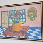 Vintage Pentekening Rien Van Kol Modern Ingelijst Schilderij thumbnail 9