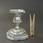 Vintage Kandelaar Bmf Zilverkleurig thumbnail 4