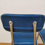 Vintage Mid Century Chroom En Skai Buizen Stoelen thumbnail 17