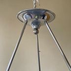 Art Deco 1930 Blauwe Lamp Schaallamp Model Artisjok Frans thumbnail 7
