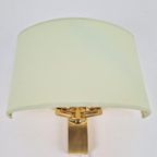 10 Stuks Vintage Baulmann Wandlamp Messing Regency ’70 Goud thumbnail 4