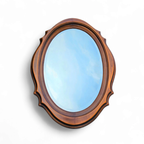 Oval Mirror 1960s / Facet Cut thumbnail 7