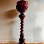 Franse Piedestal Zuil Met Bloempot 1930’s Antiek Vintage thumbnail 6