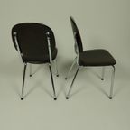 5 X Vintage Stoelen In Skai Leer, Jaren 70 thumbnail 4