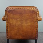 Mooie Strakke Schapenleren Artdeco Design Fauteuil Met Mooie Accenten Rondom thumbnail 5