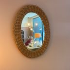 Decorative Oval Rattan Mirror thumbnail 4