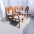 Set Van 6 Eetkamerstoelen - Holstebro Møbelfabrik Denemarken thumbnail 2