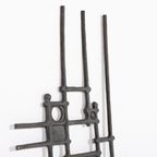 1980’s Crafted Brutalist Door Fixture/wall Art / Muurdecoratie / Wanddecoratie thumbnail 6
