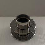 Vintage Stainless Steel Espresso Cups thumbnail 2