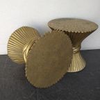 Set Of 2 Vintage Side Tables In Wheat Sheaf Shape By Mcguire - 1970S thumbnail 2