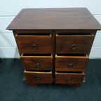Rustieke Vintage Houten Ladekast Wandkast thumbnail 4