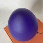 Vintage Kobalt Blauwe Egg Lamp Eivormig Murano thumbnail 4