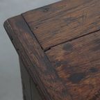 Antiek Engels Eikenhouten Dressoir/ Side Table Uit Eind 18e Eeuw Met Mooie Originele Details thumbnail 8