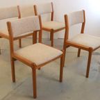 Set Van 4 Niels O Möller Stoelen 'Egemosedam' Deens Design thumbnail 15