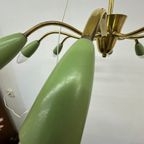 Mid-Century Design Spider Brass Ceiling Lamp ,11950’S thumbnail 9