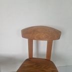 2 Vintage Houten Stoelen thumbnail 4