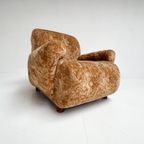 Roestbruine Italiaanse Velvet Fauteuil, 1970’S thumbnail 5