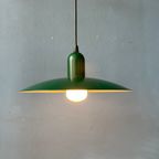 Kleine Groene Emaille Mid Century Schotel Hanglamp thumbnail 5