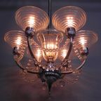 Art Deco Hanglamp G. Leleu thumbnail 2