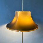 Willem Hagoort Space Age Vloerlamp Met Beige Heksenhoed Kap thumbnail 3