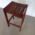 6 X Stool Meranti 70s. Height 71 Cm / Wide 42 Cm / Depth 40 Cm thumbnail 5