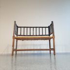 Bobbin Bench Seat With Arm Rests thumbnail 3