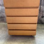 Scandinavisch Design Beukenhouten Ladekast , Jaren 70 |Commode thumbnail 11