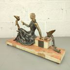 Groot Marmeren Art Deco Beeld Scali thumbnail 5