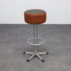 6x Bar Stool In Chrome, 1970s thumbnail 2