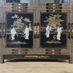 Vintage Chinese Vitrinekast / Aziatische Kast / Chinoiserie / Oosterse Kast / Display Cabinet / Bohemian Kast thumbnail 7