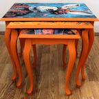 3 Oranje Bijzettafeltjes, Eclectisch, Muizen, Haas thumbnail 7