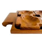 Mid-Century Teak Houten Tapas Set Deens Design thumbnail 4