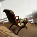 Groene Chesterfield Victoriaans Lounge Fauteuil Vintage thumbnail 5