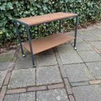 Vintage Bijzettafel 70S Tv Audiomeubel Lp Kast Pastoe Stijl thumbnail 4