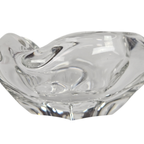 Kristalunie Maastricht - Max Verboeket - Transparant Dubbelwandige Vaas - 1960´s thumbnail 6