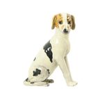 Vintage Honden Beeld Sculptuur Craquelé Keramiek Italy 31Cm thumbnail 7