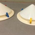 2 Vintage Ikea Memphis Milano Plafondlampen Wandlampen, Set thumbnail 13