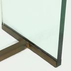 Peter Ghyczy Console Table Model T30 In Glass And Brass 1970S thumbnail 11