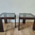 Houten Modulaire Vintage Bijzettafeltjes thumbnail 2
